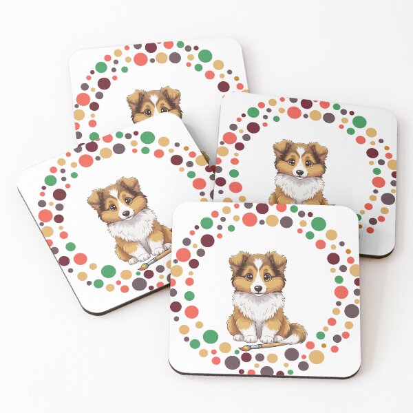 Item preview, Celebrate Dot Day with My Rough Collie | Colorful Dog Art  designed and sold by The Real Life Symphony.