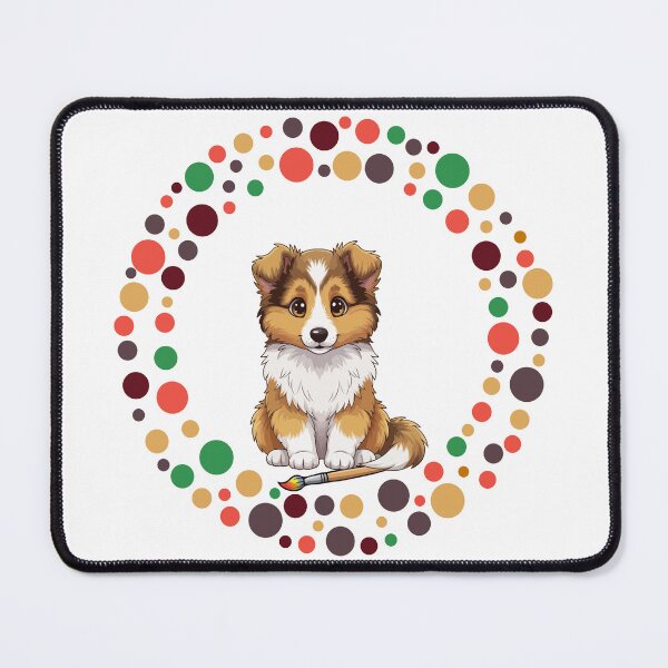 Item preview, Celebrate Dot Day with My Rough Collie | Colorful Dog Art  designed and sold by The Real Life Symphony.