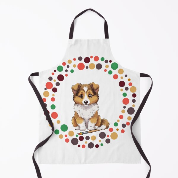 Item preview, Celebrate Dot Day with My Rough Collie | Colorful Dog Art designed and sold by The Real Life Symphony.