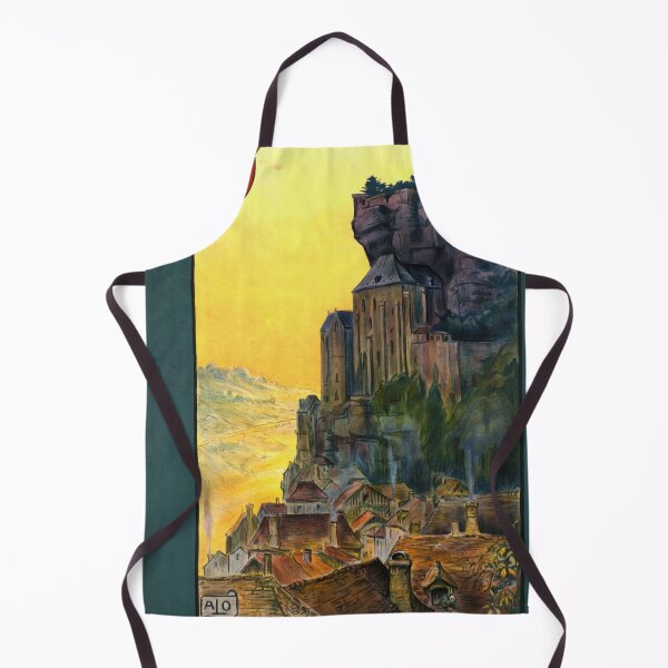 Item preview, Vintage Rocamadour Travel Poster Art | Chemin de Fer d'Orléans | Art Nouveau Railway Print | Early 20th Century French Wall Decor designed and sold by artofuniverse.