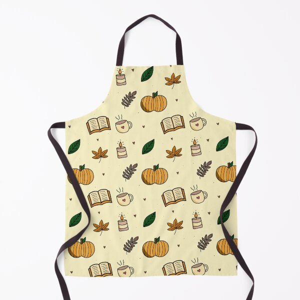Item preview, Seamless pattern with pumpkins, leaves and candles on a light background designed and sold by juoctaviniarts.