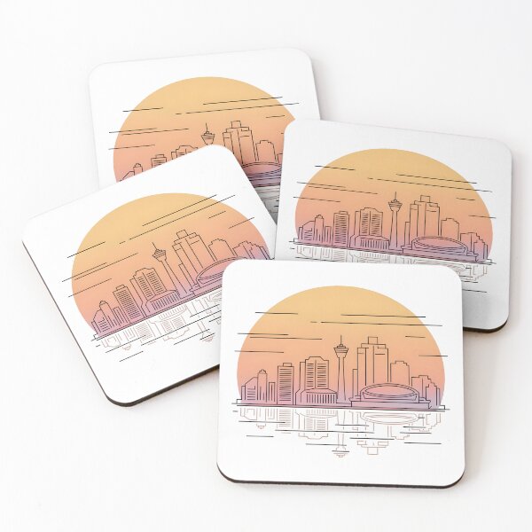 Item preview, Calgary Skyline – Minimalist Sunset Travel Souvenir Design designed and sold by Paper Drip.