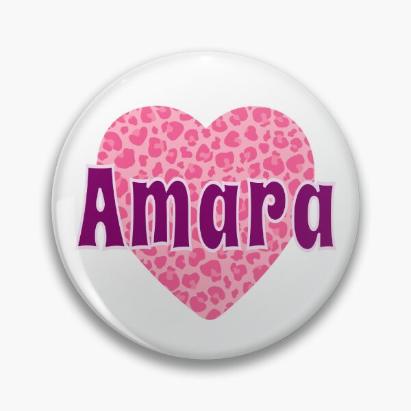 Item preview, Amara Name Pink Leopard Heart  designed and sold by Jeallan Designs.