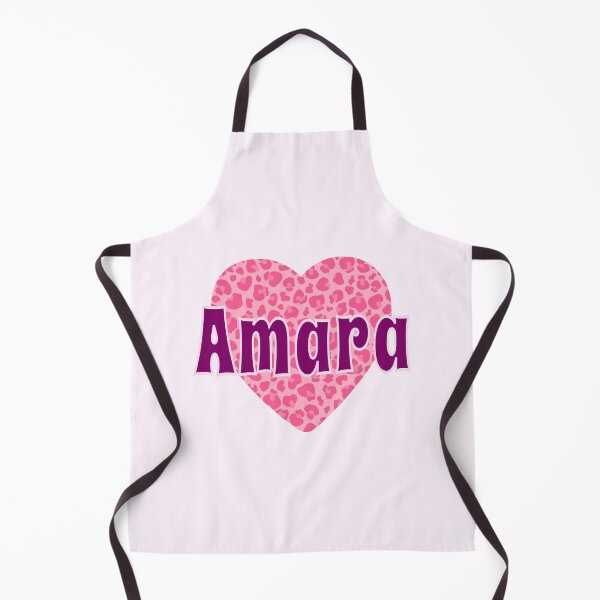 Item preview, Amara Name Pink Leopard Heart designed and sold by Jeallan Designs.