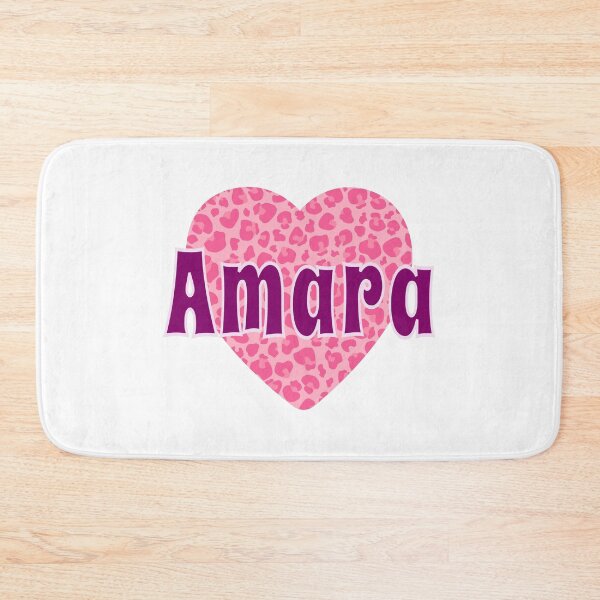 Item preview, Amara Name Pink Leopard Heart  designed and sold by Jeallan Designs.