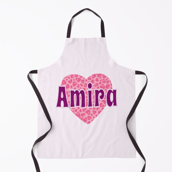 Item preview, Amira Name Pink Leopard Heart  designed and sold by Jeallan Designs.