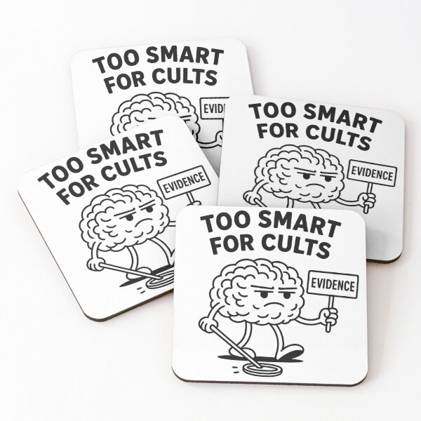 Item preview, Too Smart for Cults – Evidence Based Rational Brain designed and sold by jelonkaa.