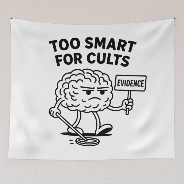 Item preview, Too Smart for Cults – Evidence Based Rational Brain designed and sold by jelonkaa.