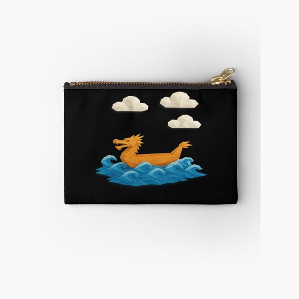 Item preview, Origami Dragon Boat Sailing Under Puffy Paper Clouds designed and sold by S-Dstyle.