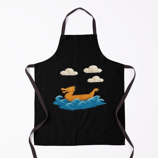 Item preview, Origami Dragon Boat Sailing Under Puffy Paper Clouds designed and sold by S-Dstyle.