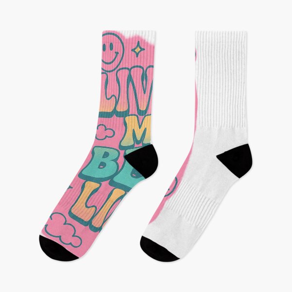 Item preview, Living My Best Life Colorful Y2K Doodle Design designed and sold by YourTrendBestie.