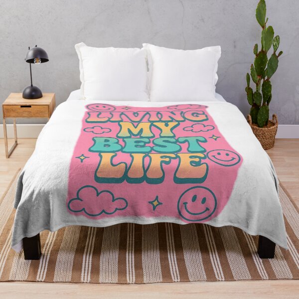 Item preview, Living My Best Life Colorful Y2K Doodle Design designed and sold by YourTrendBestie.