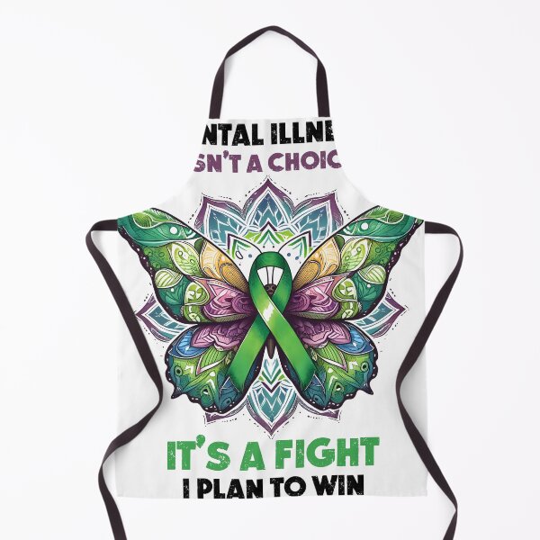 Item preview, Green Ribbon Butterfly Mandala designed and sold by Eiwaprints.