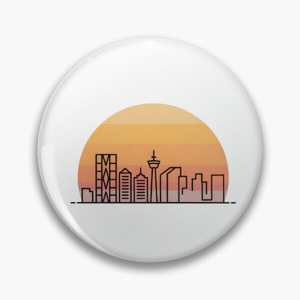 Item preview, Calgary Skyline – Minimalist Sunset Travel Souvenir Design designed and sold by Paper Drip.