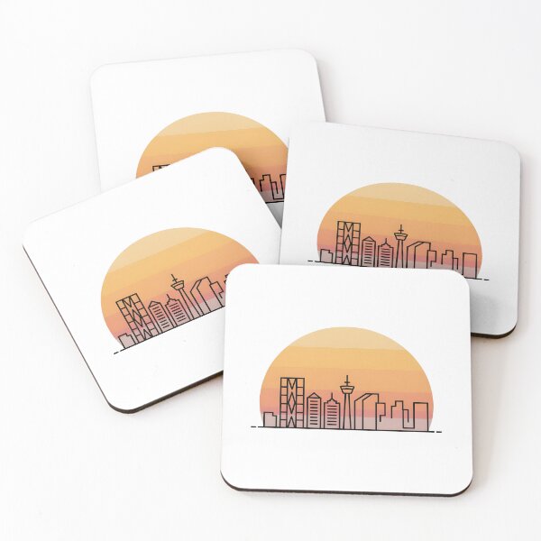 Item preview, Calgary Skyline – Minimalist Sunset Travel Souvenir Design designed and sold by Paper Drip.