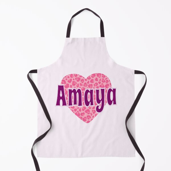 Item preview, Amaya Name Pink Leopard Heart designed and sold by Jeallan Designs.