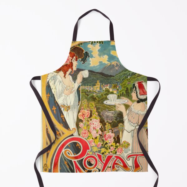 Item preview, Vintage Art Nouveau Poster | Paris-Lyon-Méditerranée Railway | Royat Spa Travel | 19th Century Floral Lithograph | Scenic French Art designed and sold by artofuniverse.