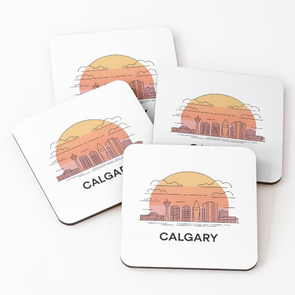 Item preview, Calgary Skyline – Minimalist Sunset Travel Souvenir Design designed and sold by Paper Drip.
