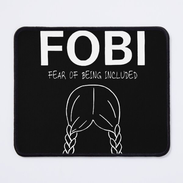 Item preview, F.O.B.I Fear of Being Included Anti-Social Humor Introvert Quote Design designed and sold by ArcaneArtistry.
