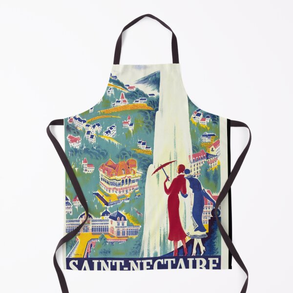Item preview, Vintage Saint-Nectaire Travel Poster | Art Deco Style | Auvergne France | Spa and Wellness | Early 20th Century Tourism Art designed and sold by artofuniverse.