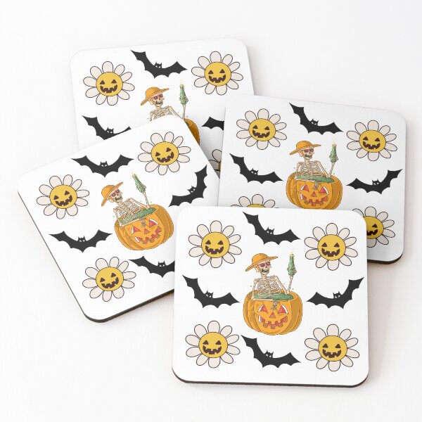 Item preview, Skeleton & Bat Groovy Halloween Party Motif | Retro Spooky Apparel designed and sold by TheMysticNook.