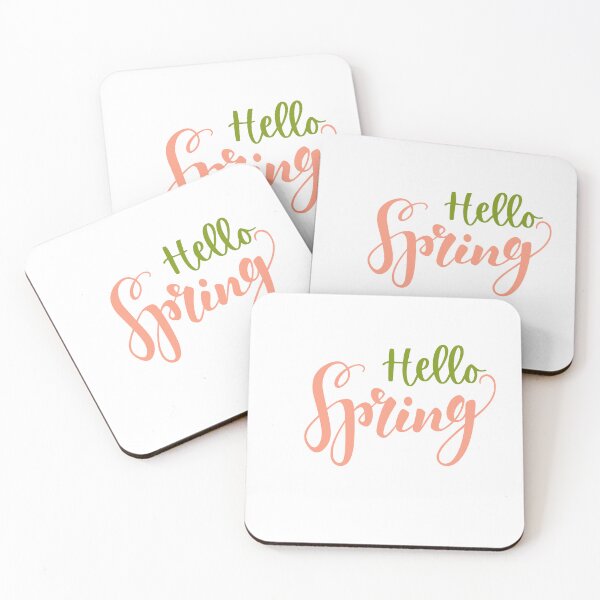 Item preview, Hello Spring - Floral Typography Design designed and sold by outlawkassano.