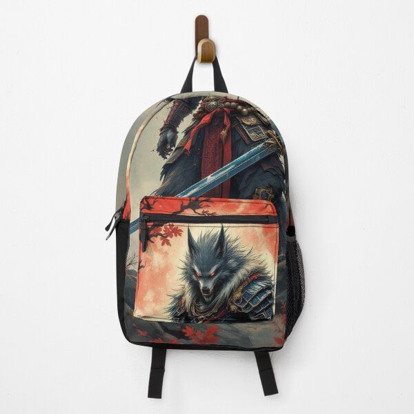 Item preview, Okami Shogun - Wolf Warrior Japanese Samurai Art designed and sold by CamillaCreation.