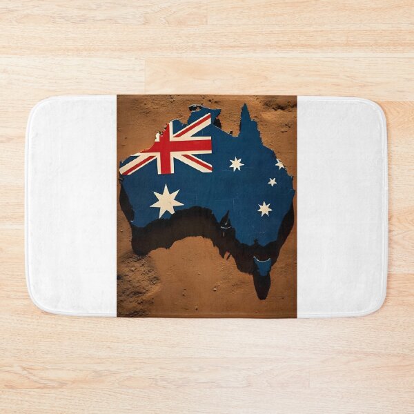 Item preview, Australia Outline in Flag Colors – Unique Map designed and sold by RAKO13.
