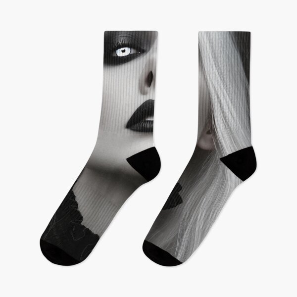 Item preview, Gothic Woman with White Eyes | Dark Fantasy Portrait Design designed and sold by ArtiQreate.