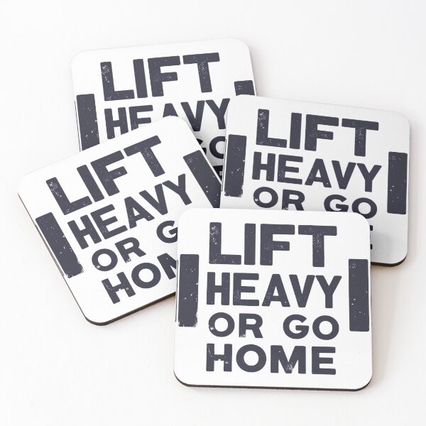 Item preview, Lift Heavy or Go Home T-Shirt – Fitness Motivation Tee designed and sold by EchoPrintables.