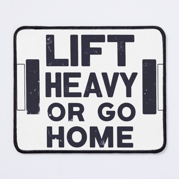 Item preview, Lift Heavy or Go Home T-Shirt – Fitness Motivation Tee designed and sold by EchoPrintables.