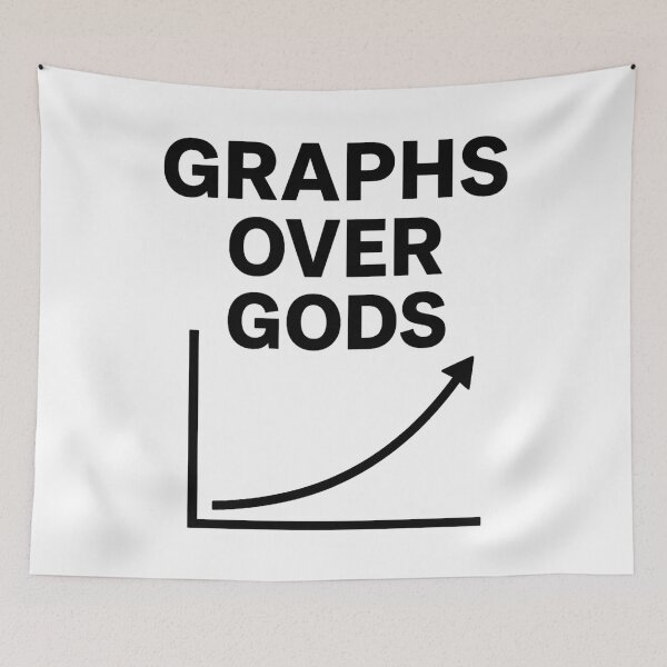 Item preview, Graphs Over Gods – Rational STEM Meme Design designed and sold by jelonkaa.