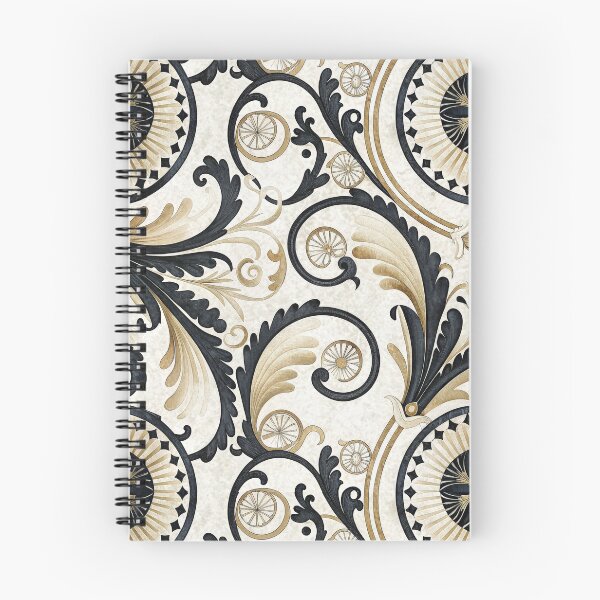 Item preview, Elegant Ornate Seamless Baroque Pattern with Gold and Black Scrollwork. designed and sold by RGShirtWorks.