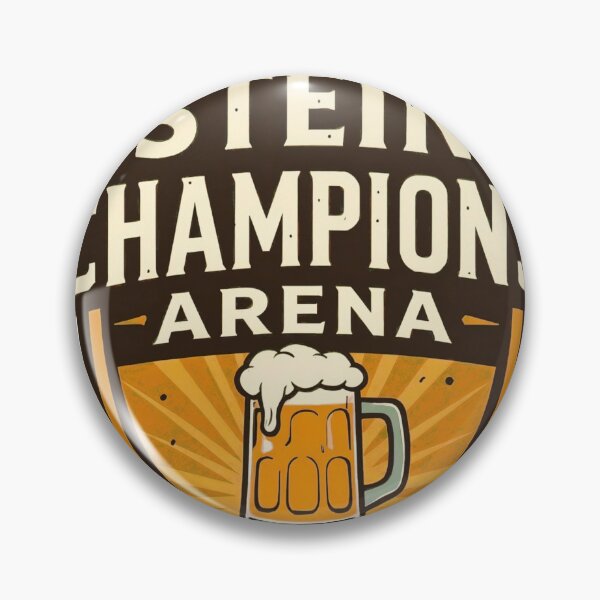 Item preview, Shield Emblem with Beer Mug and Text Stein Champions Arena designed and sold by Creative88Art.