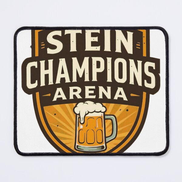 Item preview, Shield Emblem with Beer Mug and Text Stein Champions Arena designed and sold by Creative88Art.