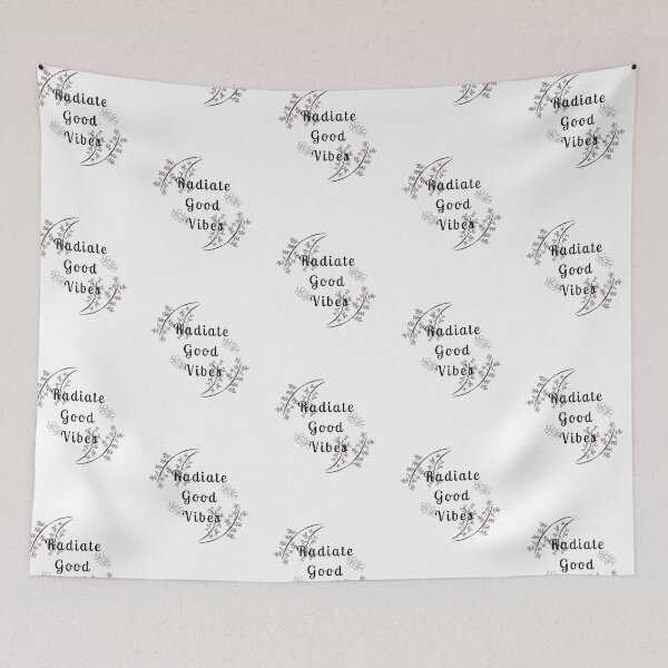 Item preview, RADIATE GOOD VIBES FLORAL INSPIRATIONAL QUOTE ART designed and sold by CholarCrafts.