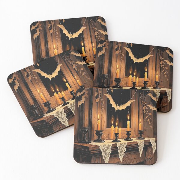 Item preview, Bat Garland & Candlelight – Cottagecore Halloween Decor designed and sold by Deezyned.