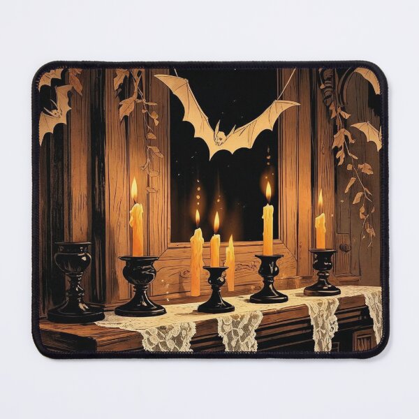 Item preview, Bat Garland & Candlelight – Cottagecore Halloween Decor designed and sold by Deezyned.