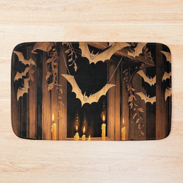 Item preview, Bat Garland & Candlelight – Cottagecore Halloween Decor designed and sold by Deezyned.