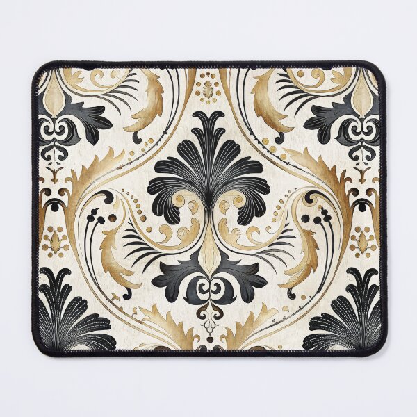 Item preview, Luxury Gold and Black Classic Damask Floral Seamless Pattern. designed and sold by ML-Media.