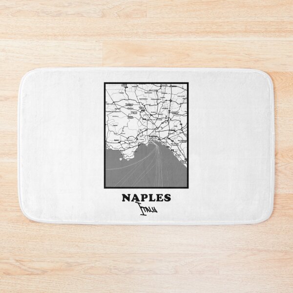 Item preview, Naples City Map – Minimal Black and White Poster designed and sold by Enea Kelo.