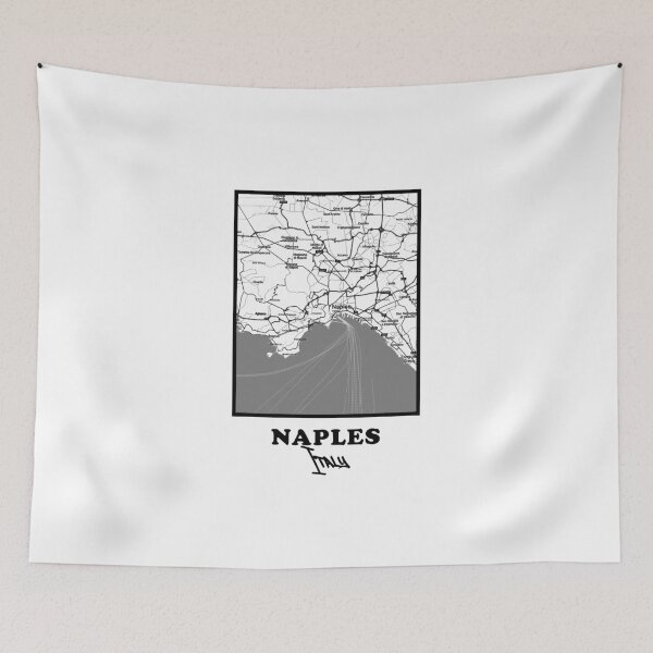 Item preview, Naples City Map – Minimal Black and White Poster designed and sold by Enea Kelo.
