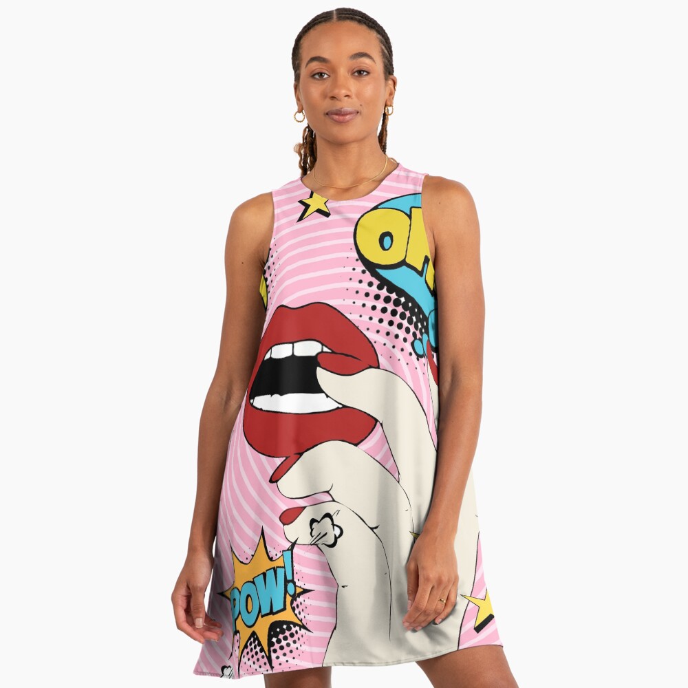 Pop Art " A-Line Dress for Sale by ValentinaHramov | Redbubble