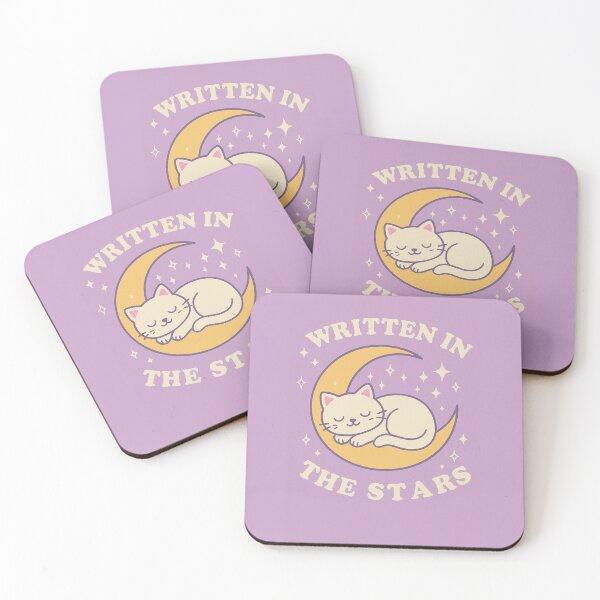 Item preview, Written in the Stars – Cute Pastel Cat Moon Shirt designed and sold by ReyDeLaCalle.