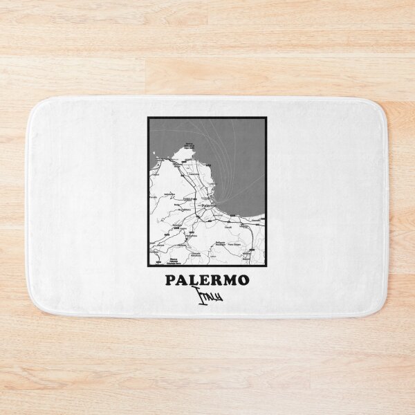 Item preview, Palermo City Map – Minimal Black and White Poster designed and sold by Enea Kelo.