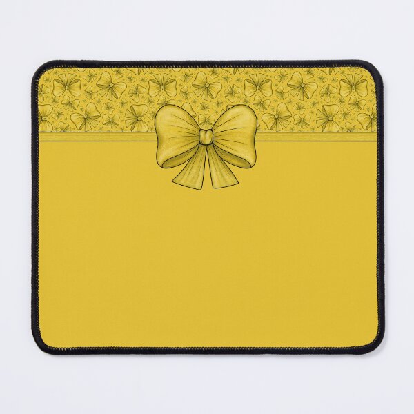 Item preview, Lazo amarillo con una cinta que se divide en un fondo amarillo con un patrón y sin un patrón. designed and sold by Cherevan.