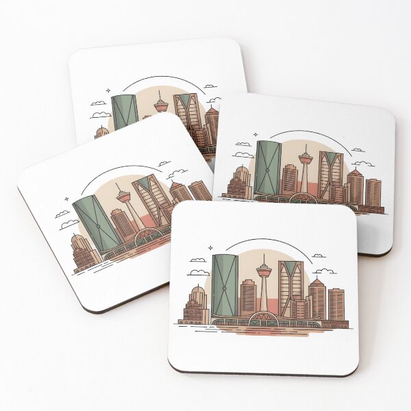 Item preview, Calgary Skyline – Minimalist Earthy Travel Souvenir Design designed and sold by Paper Drip.