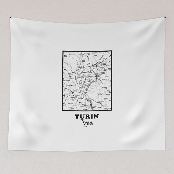 Item preview, Turin City Map – Minimal Black and White Poster designed and sold by Enea Kelo.