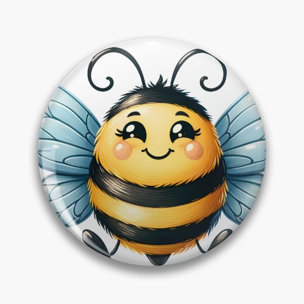 Item preview, Bee Happy Cheerful Bumble designed and sold by Eiwaprints.