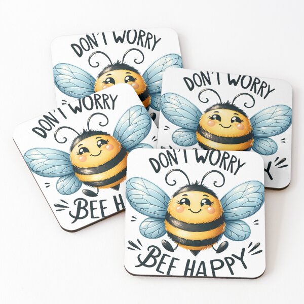Item preview, Bee Happy Cheerful Bumble designed and sold by Eiwaprints.